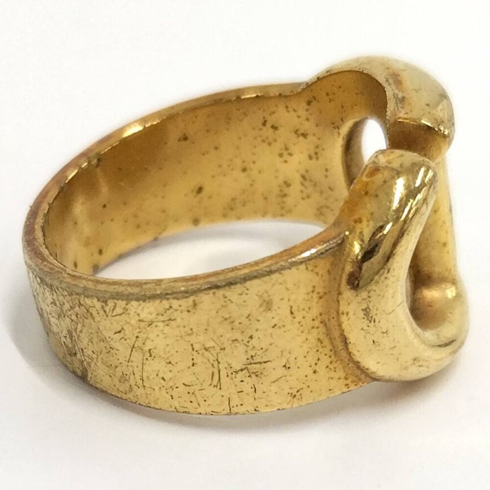 Christian Dior Ring CD Logo Plated GP Gold Size - Picture 4 of 10